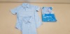 80 X BRAND NEW F&F PACKS OF 2 BOYS REGULAR FIT BLUE SHIRTS IN LONG AND SHORT SLEEVE ALL IN VARIOUS SIZES