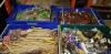 250 + PIECE DOG TREAT LOT TO INCLUDE NATURES DELI RAWHIDE LACED SHOES / ASSORTED MUNCHY STICKS , PLUTOS CHEWS , PLUTOS CHEESE CHEW , FILLED BONE LAMB AND RICE , HOLLINGS PURE HAM BONE , HOLLINGS BUFFALO HORNS , ASSORTED CHEWS IN TOOTHBRUSH/CROC TREATS ,