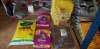 7 X BRAND NEW CAT FOOD LOT TO INCLUDE PURINA GO-CAT NIBBLES -CHICKEN AND DUCK (10KG) , GIBSONS PREMIUM CAT RINGS (7.5KG) , WHISKAS 1+ YEARS TASTY CHICKEN FILLED POCKETS (7KG) , PETTEX PINE FRESH WOOD PELLETS CAT LITTER (30L BY VOLUME) - ON A HALF BAY