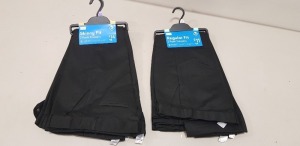 60 X BRAND NEW F&F PACKS OF 2 BOYS MIXED TROUSERS LOT TO INCLUDE SKINNY FIT TROUSERS , REGULAR FIT TROUSERS , SLIM FIT TROUSERS ALL IN VARIOUS SIZES TO INCLUDE ( 11-12 YRS - 12-13 YRS - 14-15 YRS - 15-16 YRS ) ALL IN GREY AND BLACK