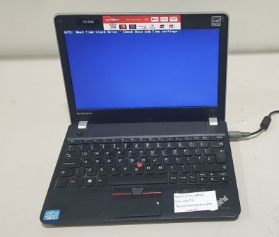 1 X LENOVO E130 LAPTOP - INTEL CORE I3 - 320GB - HARD DRIVE WIPED - NO OS - WITH CHARGER