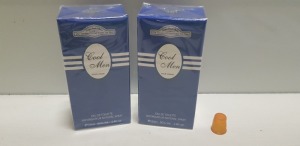 50 X BRAND NEW ORIGINAL FRENCH COLLECTION COOL MEN EAU DE TOILETTE - 100ML