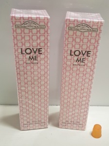 50 X BRAND NEW ORIGINAL FRENCH COLLECTION LOVE ME EAU DE PARFUM - 100ML