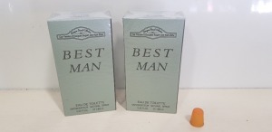 50 X BRAND NEW ORIGINAL FRENCH COLLECTION BEST MAN EAU DE TOILETTE - 100ML