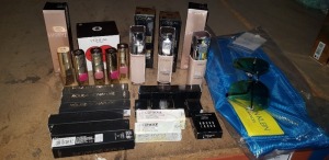 25 PIECE MIXED LOT TO CONTAIN LOREAL LUCENT MAGIQUE LIGHT INFUSING FOUNDATION, LOREAL INFALLIBLE PRO COVER, LOREAL SUPER LINER WATERPROOF, LOREAL TRUE MATCH FOUNDATION, LOREAL COLOR RICHIE IN PEACH DREAM, BEIGE SIENNA AND TOUCH OF AMARANTH, LOREAL ROUGE S