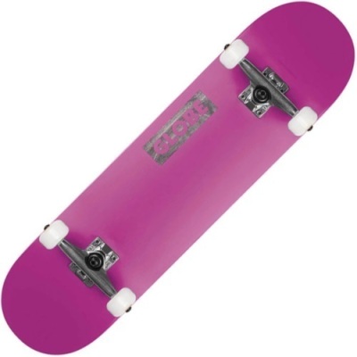 4 X BRAND NEW GLOBE GOODSTOCK NEON PURPLE SKATEBOARDS - IN 1 CARTON (NOTE: VAT NOT APPLICABLE ON THIS LOT)