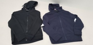 60 X BRAND NEW BOYS F&F ZIP THROUGH SWEATSHIRTS IN NAVY / BLACK ( ALL IN SIZE 8-9 YRS )