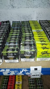 45 X BRAND NEW E-CIGARETTE LIQUIDS ( ALL IN PACKS OF 3 ) TO INCLUDE 30 X WILD WEST COOKIE LIME (3MG/ML VG70/PH30 ) AND 15 X SIK JUICE APPLE SLUSH (3MG/ML - VG 70 / PG 30 )