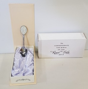 360 X BRAND NEW ROYAL BABY SPOON ( 2013 ) - IN 5 BOXES