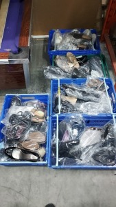 50 X BRAND NEW VARIOUS WOMENS SHOES AND BOOTS - ALL IN VARIOUS SIZES - IN 5 TRAYS LOOSE - TRAYS NOT INCLUDED