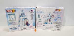 40 X BRAND NEW DISNEY FROZEN PUZZ3D - 3D ICE CASTLE PUZZLE - IN 10 CARTONS