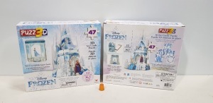 40 X BRAND NEW DISNEY FROZEN PUZZ3D - 3D ICE CASTLE PUZZLE - IN 10 CARTONS