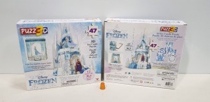 40 X BRAND NEW DISNEY FROZEN PUZZ3D - 3D ICE CASTLE PUZZLE - IN 10 CARTONS