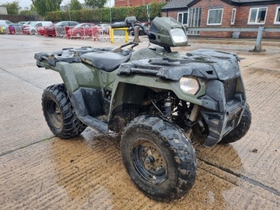 GREEN POLARIS. Reg : CX66FUH Details: POLARIS QUAD BIKE 325CC FIRST REGISTERED 1/10/2016 1 KEY NO MOT NOT ROAD REGISTERED