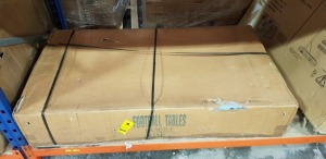 1 X BRAND NEW OYSTER PROFFESIONAL FOOTBALL TABLE - PLEASE NOTE BOX IS DAMAGED