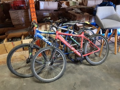 3 PIECE BIKE LOT CONTAINING APOLLO PHAZE , CARRERA VALOUR AND TREK4300 - ALL MOUNTAIN BIKES