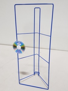 200 X BRAND NEW DVD BASIC DISC RACK ALL IN BLUE ( IN 40 BOXES ON A PALLET )