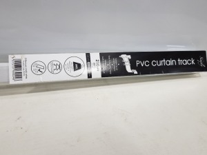 160 X BRAND NEW SIMPLY PVC CURTAIN TRACK , SUITABLE FOR ALL WINDOWS - LENGTH 210CM - CAN BE CUT TO SIZE ( IN 8 BOXES )