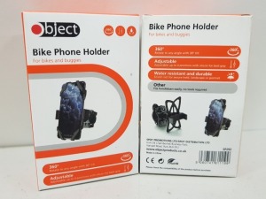 APPROX 120 X BRAND NEW BIKE PHONE HOLDERS - ALL IN 1 BOX ( RRP £600 )