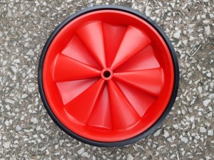 1 FULL PALLET OF 20CM PLASTIC WHEELS FOR SCOOTERS / TROLLEY / TOYS - ANY GENERAL USE - ON A FULL PALLET