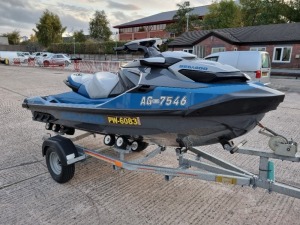 SEADOO GTX 170 JETSKI 2020 X 2 KEYS, BOARDING STEP AND GENUINE SEADOO COVER. SHOWING 36 HOURS ON AN SBS TRAILER