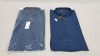 25 X BRAND NEW BURTON MENSWEAR BLUE CHECK SHIRTS IN SIZES UK 3XL RRP-£22.00 PP