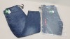 15 X EASY DENIM BLUE DENIM JEANS SIZE 38/30 RRP-£18.00 PP