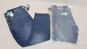 13X EASY DENIM BLUE DENIM JEANS SIZE 36/32 RRP-£18.00 PP