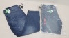 12X EASY DENIM BLUE DENIM JEANS SIZE 36/32 RRP-£18.00 PP