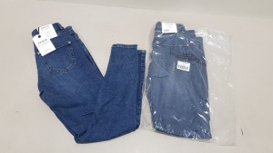 20 X BRAND NEW MISS SELFRIDGE BLUE DENIM JEANS W24/L28 RRP-£36.00