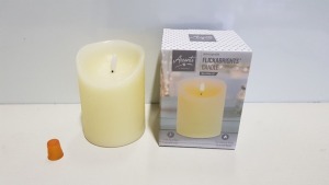 56 X BRAND NEW PREMIER FLICKABRIGHTS CANDLE WTH WARM WHITE LED ( BATTERY OPERATED ) - WITH TIMER FUNCTION ( SIZE SMALL ) - COMES IN 56 INDIVIDUAL BOXES