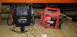 2 X JUMP STARTERS - SNAP ON PORTABLE POWER 1700 & BLUE POINT 12V ENGINE STARTER EEJP12V