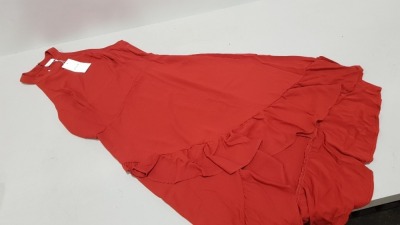 20 X BRAND NEW DOROTHY PERKINS VILA CLOTHES RED DRESSES IN SIZE SMALL