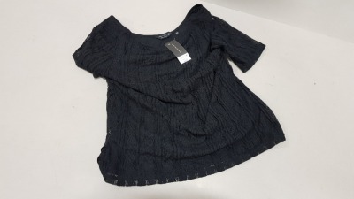 30 X BRAND NEW DOROTHY PERKINS BLACK BLOUSES IN SIZE 14 RRP-£20.00