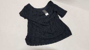 30 X BRAND NEW DOROTHY PERKINS BLACK BLOUSES IN SIZE 12 RRP-£20.00