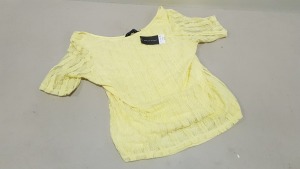 30 X BRAND NEW DOROTHY PERKINS YELLOW BLOUSES IN SIZE 12 RRP-£20.00