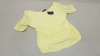 30 X BRAND NEW DOROTHY PERKINS YELLOW BLOUSES IN SIZE 10 RRP-£20.00