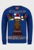 27 X BRAND NEW IT MOOSE BE BLUE CHRISTMAS JUMPERS IN SIZES S-13 - M-8 - L-6 -