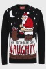 56 X BRAND NEW MIXED CLOTHING LOT CONTAINING THREADBARE SANTA CLAUSE BAD PARKING CHRISTMAS JUMPERS IN GREY SIZE - M AND WHEN YOU HAVE BEEN REALLY NAUGHTY CHRISTMAS JUMPERS IN BLACK SIZE SMALL - 2