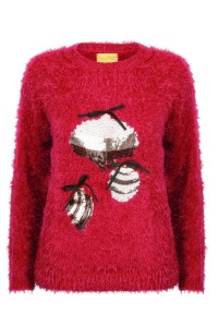 32 X BRAND NEW CHRISTMAS WISHED LUXURY FLUFFY EYELASH JUMPERS IN SIZES MEDIUM AND LARGE