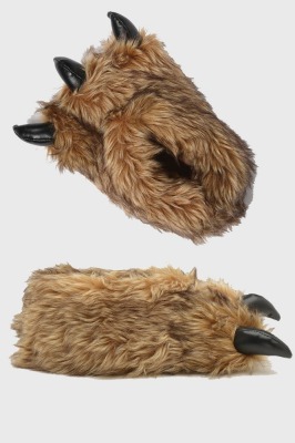 10 X ADULTS FLUFFY ANIMAL CLAW SLIPPERS UK-8-9 UK 12/13