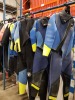 10 X VARIOUS DIVING WET SUITS TO INCLUDE OCEANIC, CAMARO, TIGULLIO 52, ETC IN VARIOUS SIZES