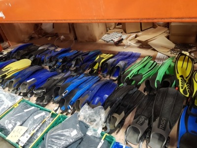 25 X VARIOUS PAIRS OF DIVING FINS