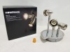 30 X BRAND NEW HOMEBASE NORTE MINIDROP SPOT CEILING LIGHT UNITS - BRUSHED CHROME FINISH - IN COLOUR BOXES (LOT IN 30 BOXES)