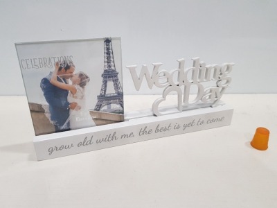 300 X WEDDING DAY PLAQUES IN 12 BOXES