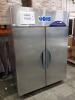 1 X WILLIAMS CRYSTAL 2 DOOR COMMERCIAL BAKERY FRIDGE (DIMENSIONS H2140MM X W1400W MM X D941MM) WITH WHEELS (MODEL HG2TSA GARNET 2000)