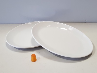 84 X STEELITE SIMPLICITY WHITE OVAL COUPE PLATE 25.5CM 10'' IN 7 BOXES