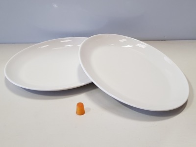 72 X STEELITE SIMPLICITY WHITE OVAL COUPE PLATE 30.5CM 12'' IN 6 BOXES