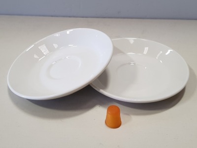 216 X STEELITE SIMPLICITY WHITE SAUCER SLIMLINE 15.25CM IN 6 BOXES