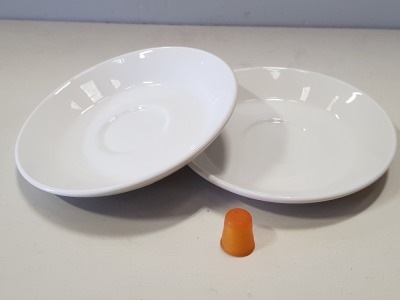 180 X STEELITE SIMPLICITY WHITE SAUCER SLIMLINE 15.25CM IN 5 BOXES